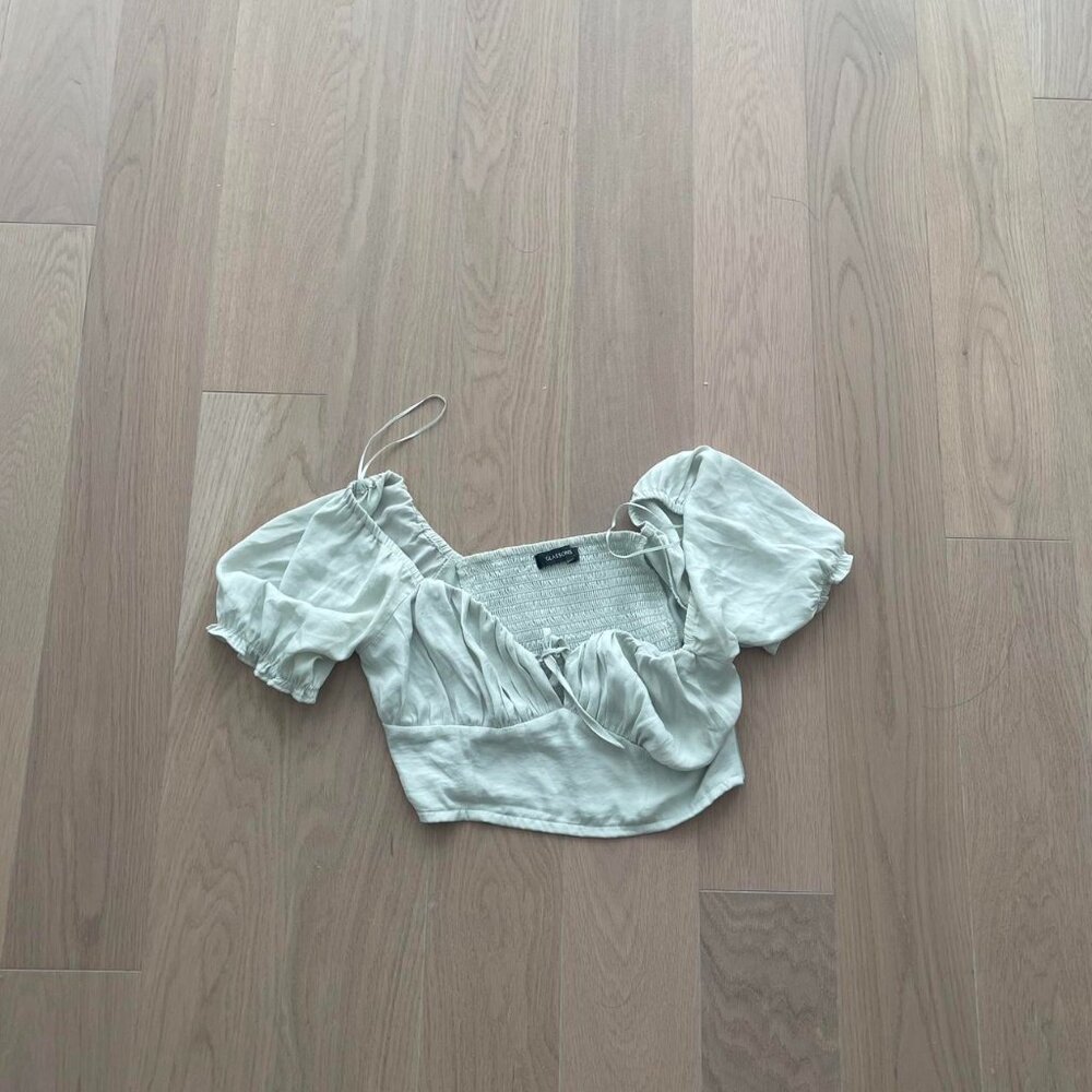 Glassons Green Cropped Top